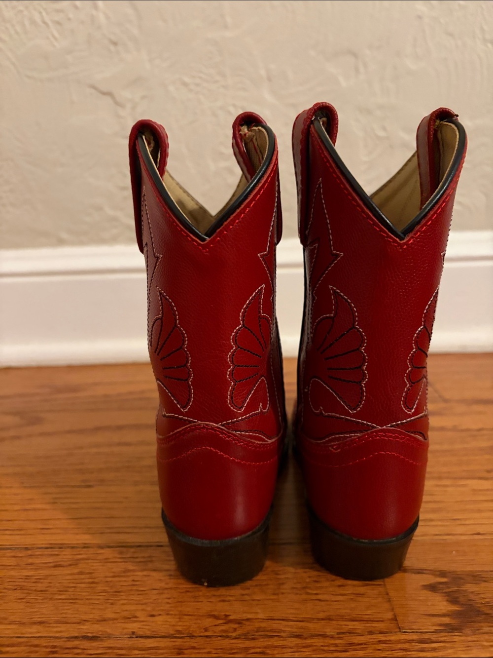 Red Western Cowboy Boots - Classic Stitch Detail Kids sz 11 - Picture 5 of 9